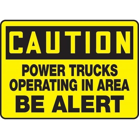 OSHA CAUTION SAFETY SIGN POWER MVHR650XP